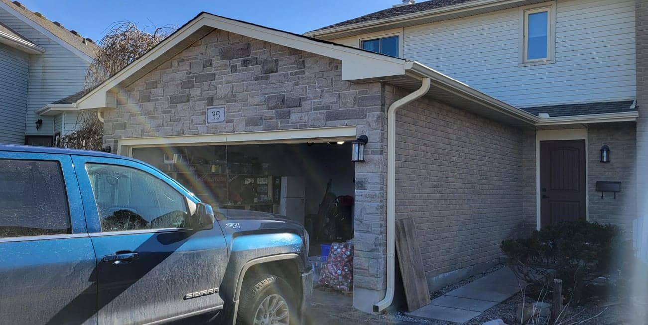 natural stone garage exterior cladding