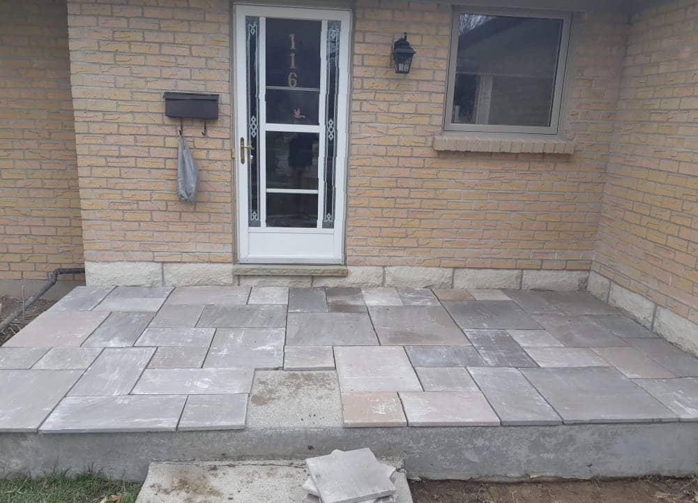 stone tile porch
