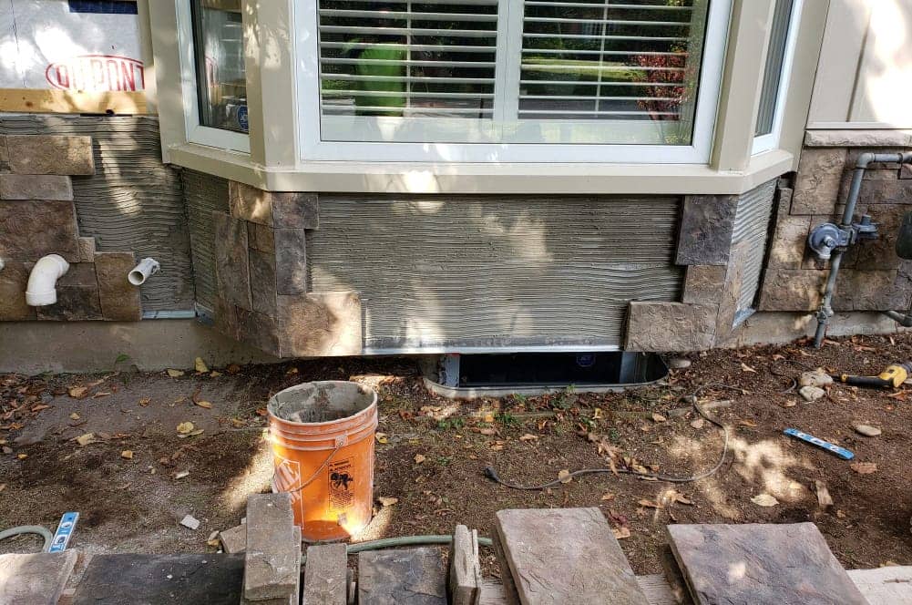 veneer repair exterior house