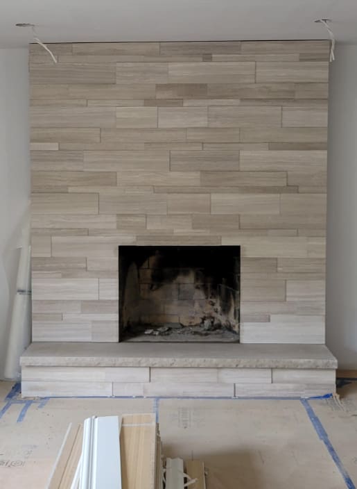 modern veneer fireplace new